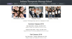 Desktop Screenshot of indianamassageschool.com