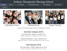 Tablet Screenshot of indianamassageschool.com